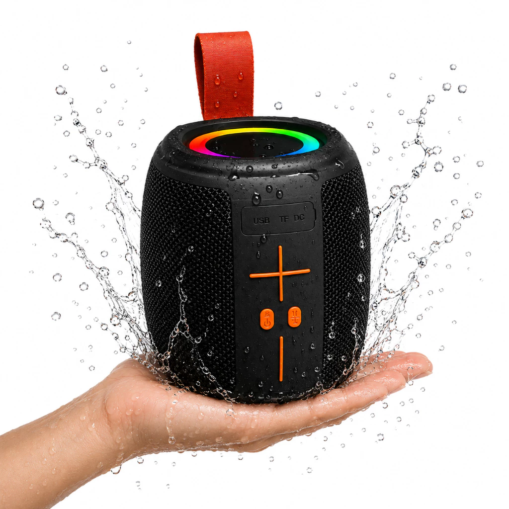 Caixinha de Som Bluetooth Pendrive Fm, Sd, Portátil 50w Preta Ipx4
