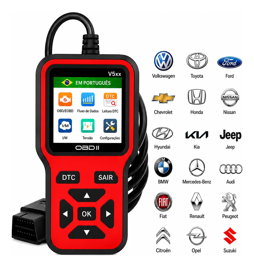 Scanner Obd2 Profissional Multimarcas. Apaga Luz Injeção