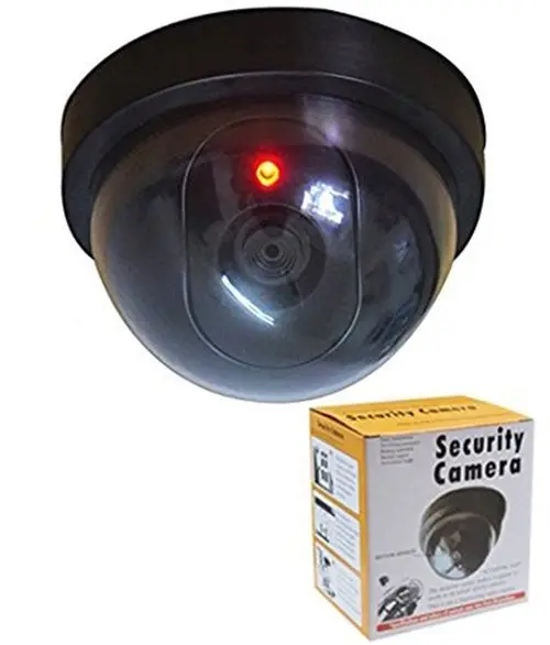 Câmera FAKE C/ Led Vermelho Piscante Realística. À Pilha. Preta