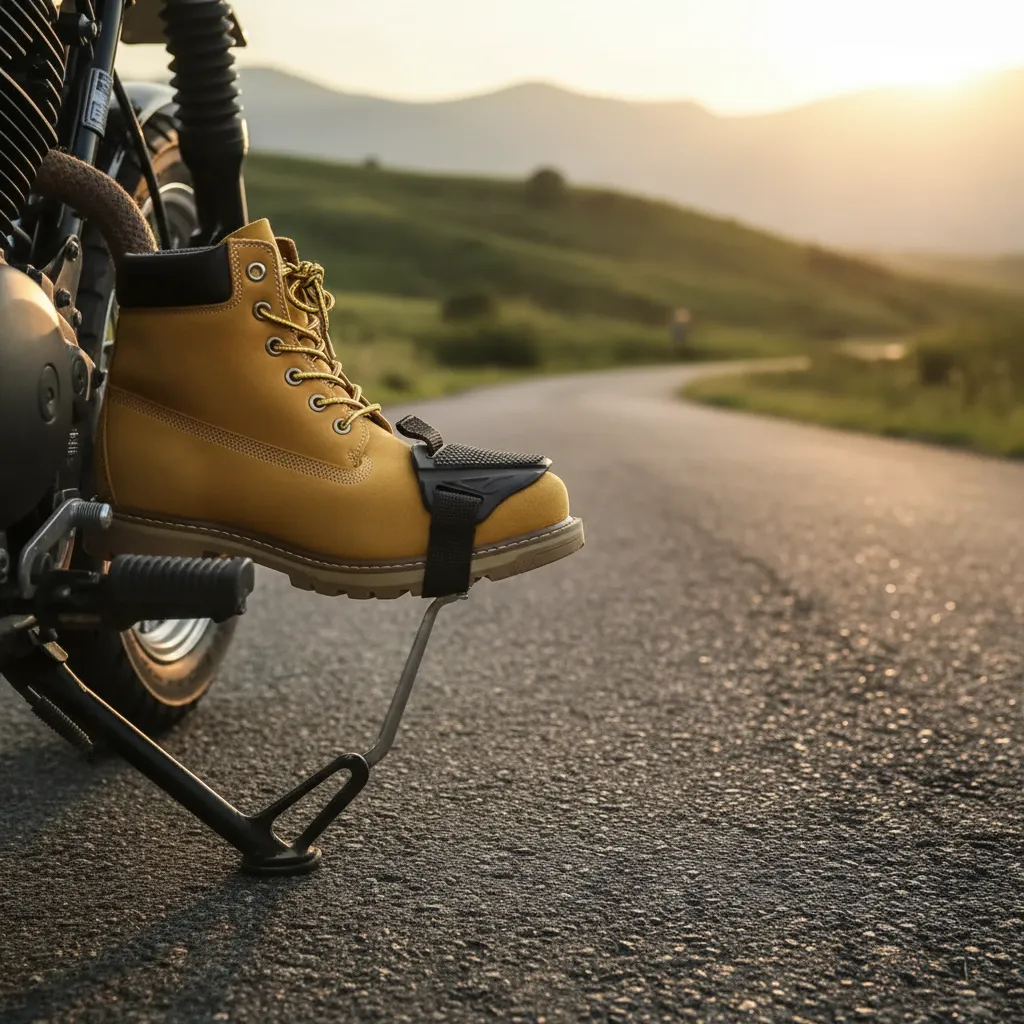 Protetor De Tênis Sapato Moto Pedal Marchas Preto