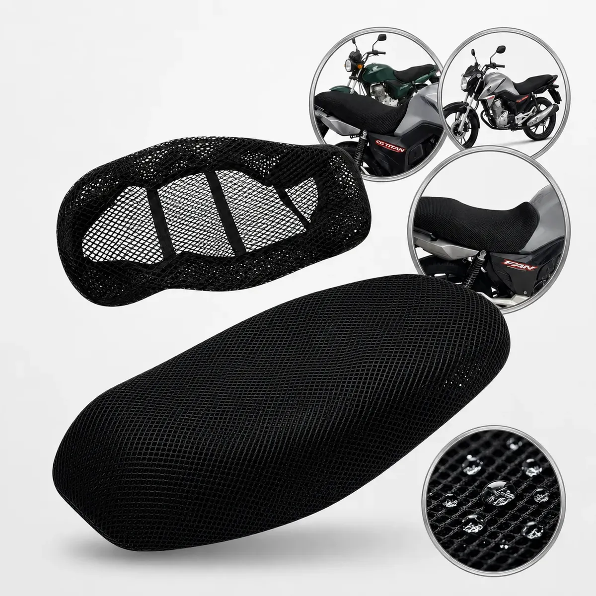 Capa Banco De Moto Térmica Impermeável Titan Cg 125 150 160