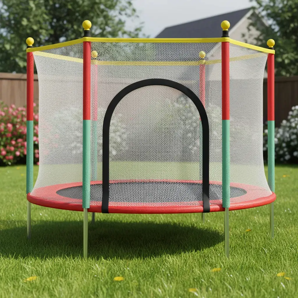 Cama Elástica Pula-Pula Brinq Kids 1,4m Infantil Com Rede Segurança