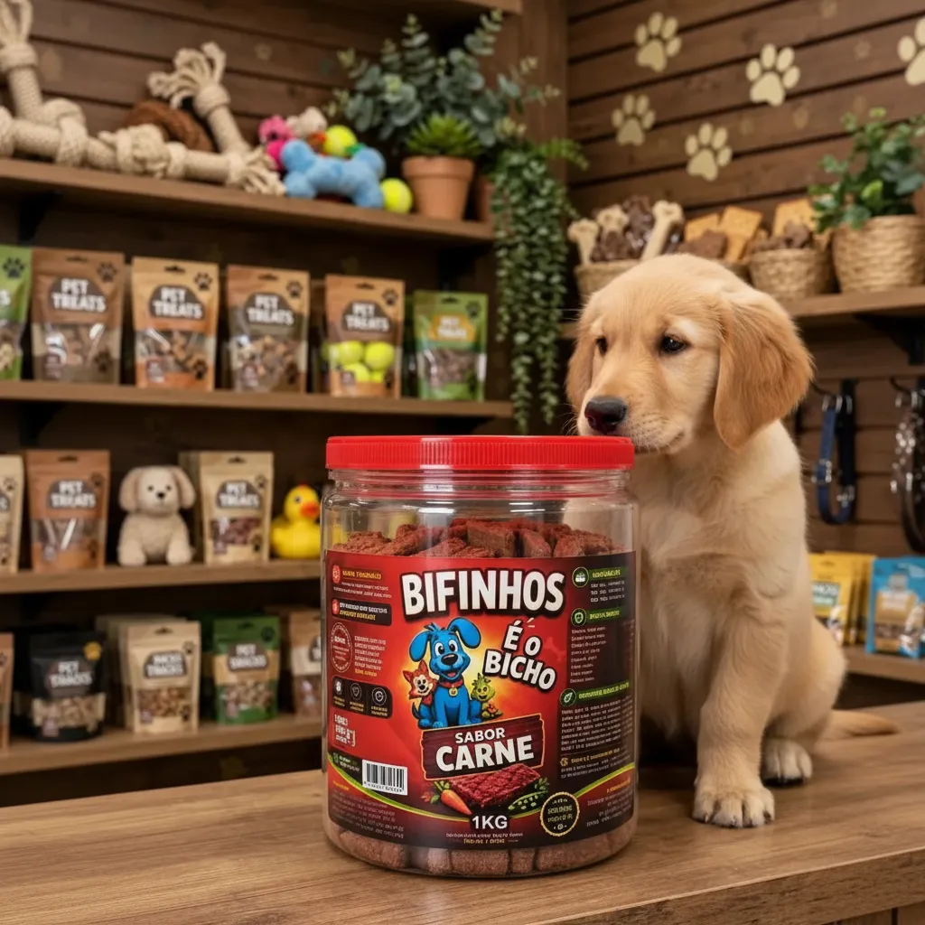 Petisco Bifinho Caes Sabor Carne Super Premium 1 Kg