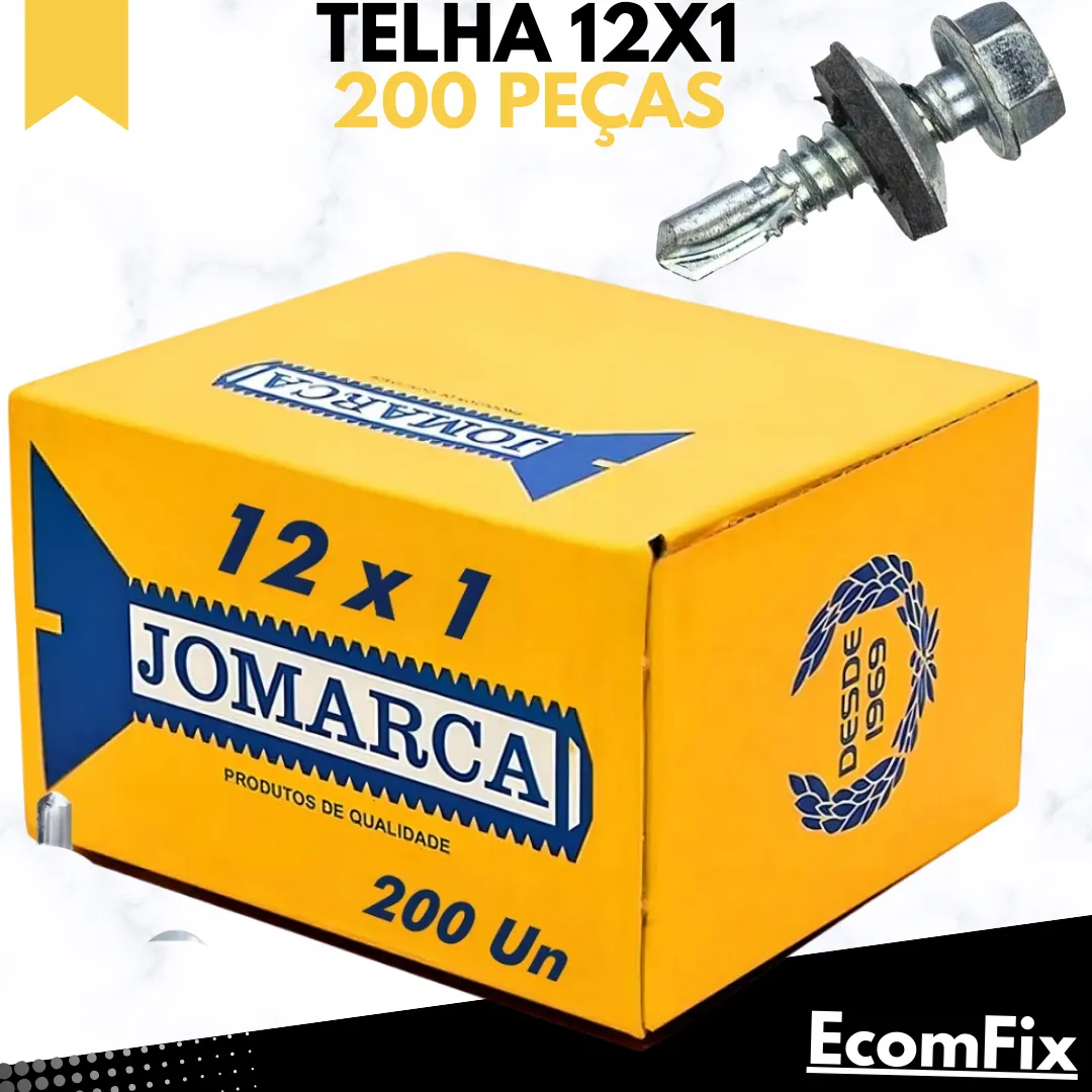Parafuso Auto Brocante Sextavado 5,5x25mm (12x1) 200 Peças