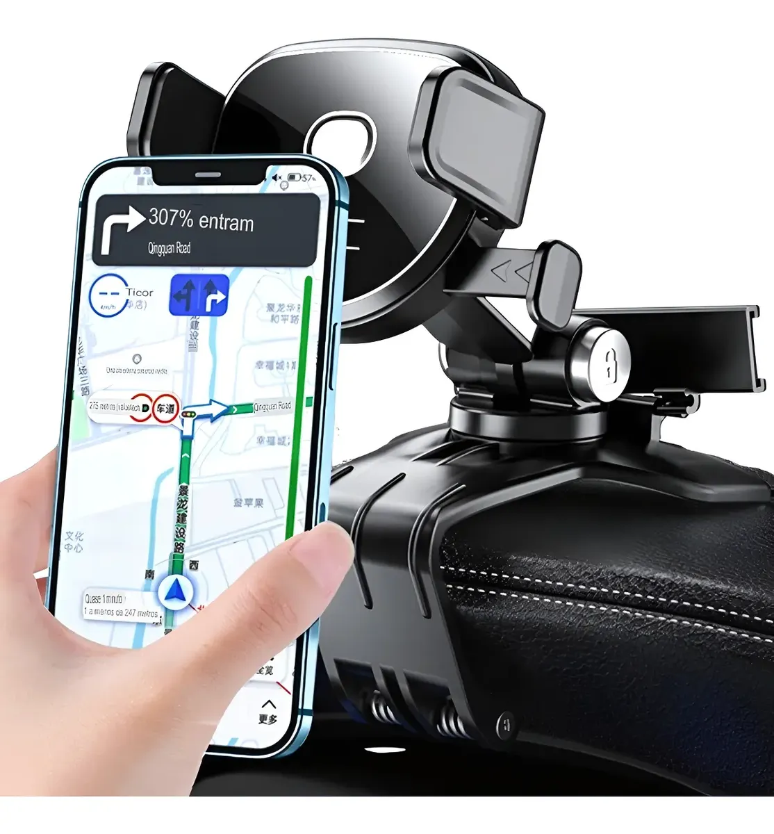 Suporte Celular Carro Veicular Clip 360 Painel Retrovisor.