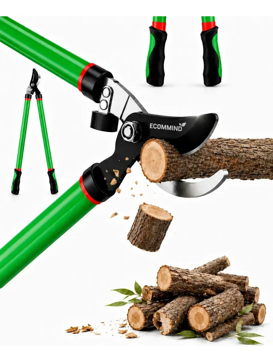 Tesoura Tesourão Poda 70cm Extra Grande ByPass Longa Afiada Jardinagem Profissional Aço Carbono Teflonado Galhos Grama Árvores