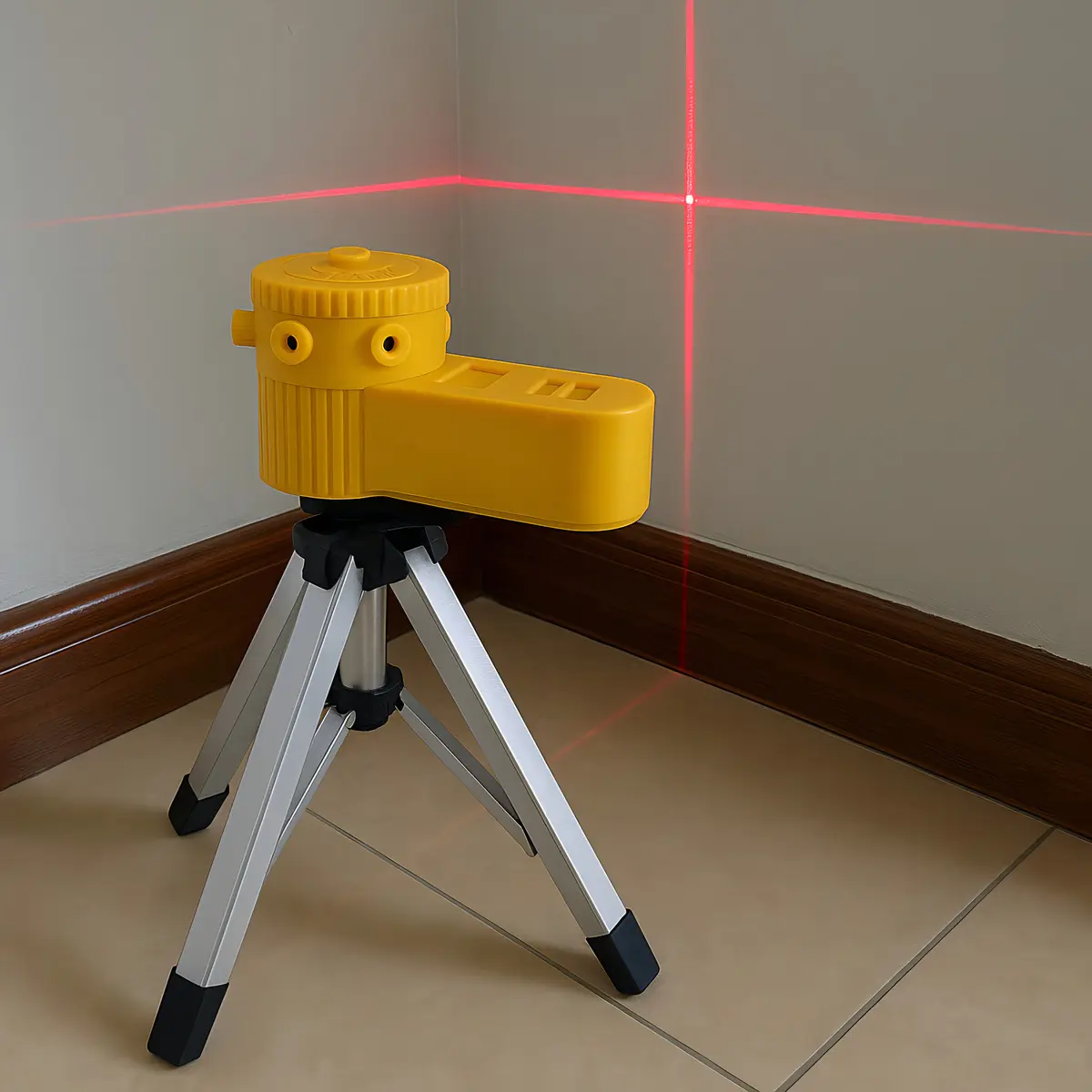 Nível Laser Profissional 360º Giratorio Com Tripé 5 Modos