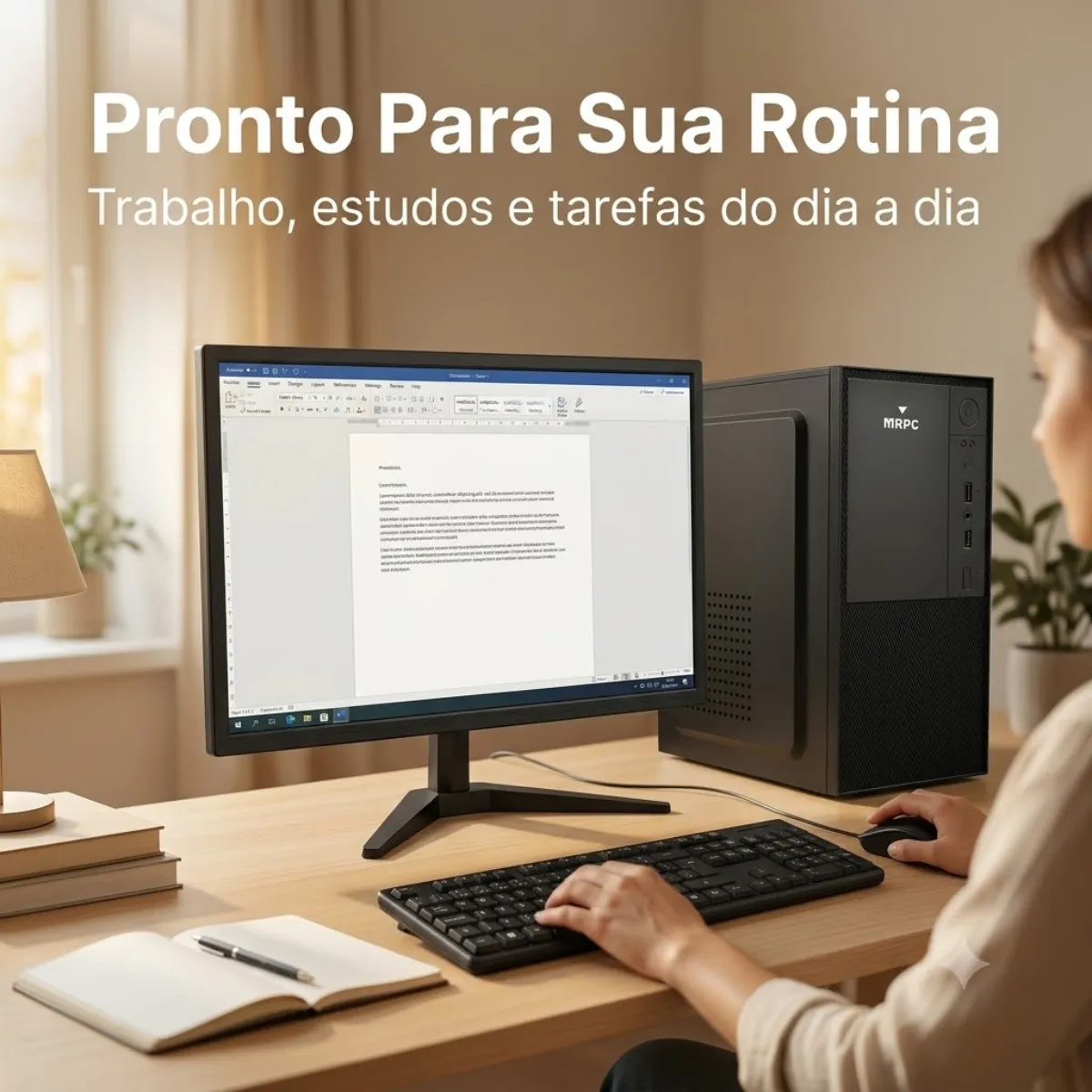 Pc Computador Completo Intel I5 8gb Ssd 240gb Monitor 19