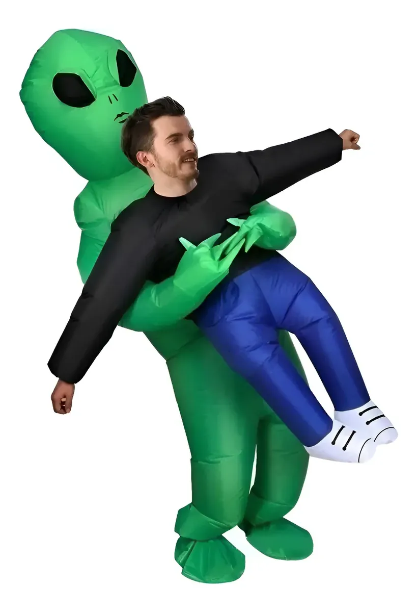 Fantasia Inflável Alien Et Rave Alienigena Extraterrestre